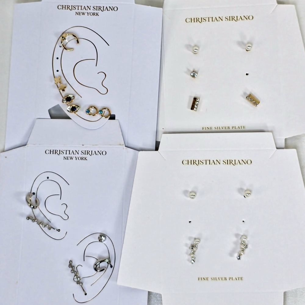 Christian Siriano Earrings Lot 21 Pieces Incomplete Sets, Mismatched, NWOT